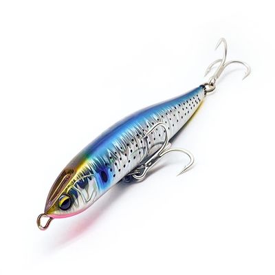 HUFFA Lure Sinking Stickbait Blues Slim Long Casting Fishing Lure Wobbler 140mm/56g for Sea Bass Fishing Tackle (Color : 04)