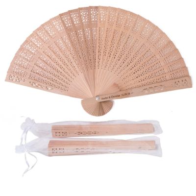 TYU Personalized Fans for Wedding Guests BulkPersonalized Hand Fans for PartyFolding Fans for WeddingChinese Fans Folding Fan (100pcs)