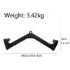 FREAZE T-Bar V-Bar Cable Attachment, Rowing Handle For Back Training, Tricep LAT Press Down Bar, Wide V-Shaped Bar For Fitness Equipment (Size : 49cm) view 2