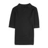 Maiyifu-GJ Men's Muscle V Neck Polo Tee Casual Slim Fit Ribbed Workout Tee Shirts Cotton Knit Soft Golf Short Sleeve (Black,US SIZE L Asia XL) view 1