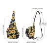 HUA ANGEL Floral Sling Bag, Small Lightweight Crossbody Shoulder Chest Bag for Men & Women Compact Travel Hiking Mini Daypack view 2