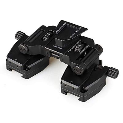 Tactical Aluminum Alloy Binocular Bridge Folding Arm Mount Bracket for PVS14 Dual Night Vision Mount