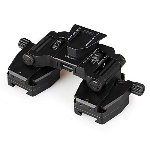 Tactical Aluminum Alloy Binocular Bridge Folding Arm Mount Bracket for PVS14 Dual Night Vision Mount