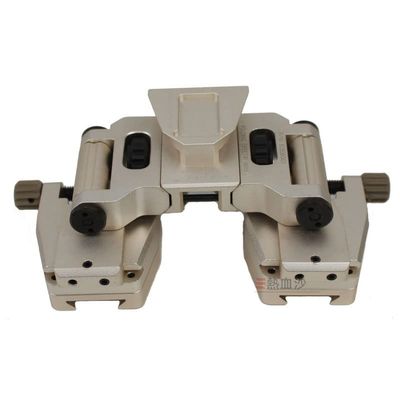 Tactical Aluminum Alloy Binocular Bridge Folding Arm Mount Bracket for PVS14 Dual Night Vision Mount