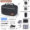 BOYISTARG Large Storage Bag Set with 10 Accessories, Premium Travel Storage Case with Combination Lock, Great Gift for MenBlack view 2