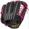 Zett BRGB35370Z Soft Baseball Glove Fine Play All-Round, Black x Pink, Right Throw view 1