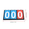 Flip Scoreboard, 2/3/4 Digit Portable Scoreboard for Various Sports, Soccer, Basketball, Table Tennis, etc (Three Digit Scoreboard view 2