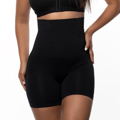 AppleTofu Seamless High Waist Body Shaper Shorts for Women - Tummy Control, Thigh Slimming, and Slimming Underwear Black