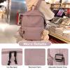 BJLFS Purple Backpack for Girls Women, Waterproof High School Bookbag, Lightweight Casual Travel Daypack,Classic Basic College Backpack, Middle School Bag for Teen Girls Boys Cute Back Pack view 4