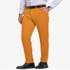 YND Men's Business Suit Pants Slim Fit Flex Flat Front Pant, Orange, 3X-Large view 2