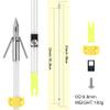 LEANPRO Bowfishing Arrows 6 Pack with Broadheads and Safty Slides 32 inches Archery Fiberglass for Compound Bow Recurve Bow Fishing Hunting view 2
