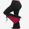 ROSE GAL Womens Plus Size Gothic Lace Up Two Tone Godet Hem Pull On Flare Pants(Black_5/3X) view 3