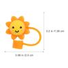 10Pcs Sun Shaped Silicone Straw Tops Reusable Dust Plug Covers for 6-8Mm Drinking Straws Protective Straw Sleeves for Tumblers and Outdoor Use view 2