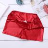 Sxiwei Kids Girls Metallic Dance Shorts High Waist Gymnastic Workout Bottoms for Sportswear Red 12 Years view 4