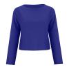JOFOW Women Cotton Li NEN Suit Fashion Comfortable Short Sleeve and Long Pants Solid Color view 4