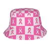 Breast Cancer Awareness Bucket Hats Women Daisy Sun Hat Summer Fashion Fisherman Cap Outdoor, Pink view 1