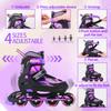 Sowume Adjustable Blades for Roller Girls Boys and Kids, Roller Skates for Blades Adult Women and Men, Female and Male, Inline Skates with All Light Up Wheels, Patines para Mujer and adultos Hombre view 2