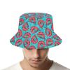 Shrimp Bucket Hat for Men Women, Funny Summer Beach Fishing Hat, Packable Outdoor Sun Fisherman Hat view 4