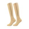 Hotfiary Zipper Compression Socks for Men Women Compression Stockings Open/Full Toe Calf Knee High Zippered Socks 20-30 mmHg view 2
