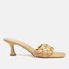 London Rag Women's Woven Strap Spool Heel Sandals view 2
