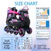 Sowume Adjustable Inline Skates for Girls and Boys, Roller Skates with All Light Up Wheels, Patines para Mujer for Kids and Adults, Men, Women view 4