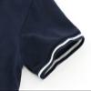 ACESTAR Boys Short Sleeve Polo Shirt Kids Plain School Uniform Polo Shirt for Boys and Girls (Navy Blue,130/5-6 Years) view 3