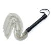 JiaNisAdrA Leather Handle, Iron Chain Whip, Bright Leather Whip,Whip, Horse Riding Crop, Role-Playing Props, view 1