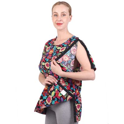 Post Shoulder Surgery Shirt for Women Shoulder Surgery Shirt Rehab Clothes with Drain Management Pockets(AA31-L)