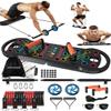 HOTWAVE Portable Exercise Equipment with 16 Gym Accessories,20 in 1 Push Up Board Fitness,Resistance Bands with Ab Roller Wheel,Full Body Workout at Home view 1
