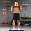 HOTWAVE Portable Exercise Equipment with 16 Gym Accessories,20 in 1 Push Up Board Fitness,Resistance Bands with Ab Roller Wheel,Full Body Workout at Home view 3