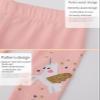 KISSOURBABY Girls Toddlers Leggings Fashion Stretch Pants Comfortable Bottoms-Pink Unicorn be Sparkly-2T view 2