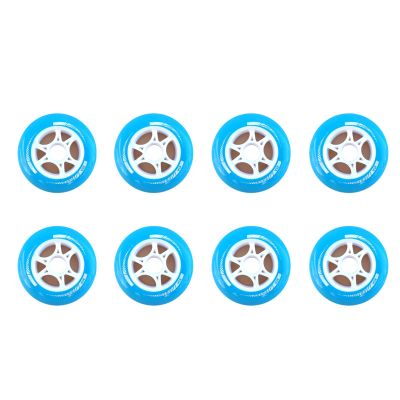 JHKJ 85A Inline Skate Replacement Wheels PU Wear Resist Sliding Intended for Wheels Replacement Training Wheels 90mm, 100mm, 110mm,Blue,110mm