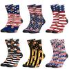 D-Story Custom Face Socks with Photo: Made in USA, Personalized Multiple Socks Funny Novelty Fathers Day Gift for Men Women view 3