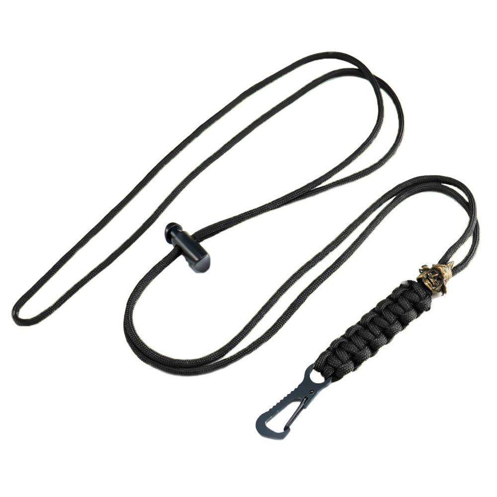 HorixGear HG704 Paracord Lanyards Keychains with General Skull, Necklace Keychain Wrist Strap Parachute Rope, Braided Strong Lanyard for Outdoor Activities, Wallet and Keys