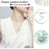 VCCWYQK Butterfly Urn Necklace for Ashes Stainless Steel Keepsake Memorial Urn Locket for Ashes Cremation Jewelry view 3