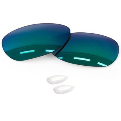 Forobb 1.6MM Polarized Replacement Lenses & Nosepieces for Oakley Caveat OO4054 Sunglasses - Shallow Water - Polycarbonate Polarized
