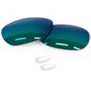Forobb 1.6MM Polarized Replacement Lenses & Nosepieces for Oakley Caveat OO4054 Sunglasses - Shallow Water - Polycarbonate Polarized view 1