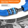 Sportneer Bike Lock: 5 Digit Combination High Security Anti Theft Bike Chain Lock - 3.2/3.6/4ft Heavy Duty Resettable Keyless Bicycle Lock for Bike, Motorcycle, Scooter, Door & Gate - 6mm Thick view 2