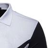 Man's Casual Classic Fit Golf Shirt Lightweight Moisture Wicking Polo Tee Color Block Collared Short Sleeve (Black,US Size L Asia XL) view 4