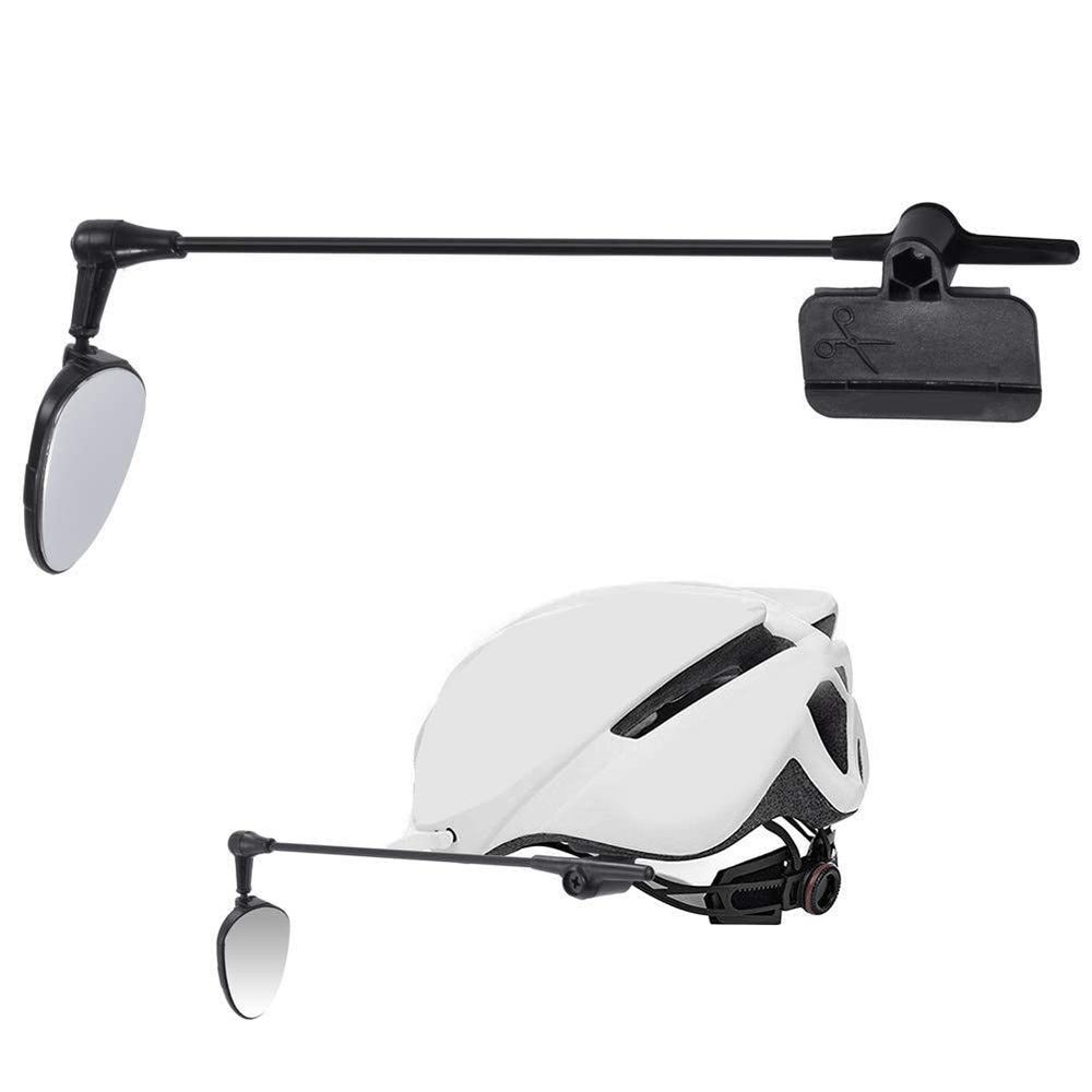 Bike Helmet Mirror,Adjustable Rearview Helmet Mirror for Helmet, Hat or Cover