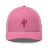 RIVEMUG Women Cactus Tree Pink Embroidery Trucker Hat Western Cowgirl Rodeo Baseball Cap Adjustable Cowboy Snapback for Women view 2
