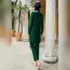 Womens' Swimsuit 3 Pieces Full Cover Hijab Burkini Muslim Swimwear Top Dress + Pants Modest Islamic Arabic Traje De Bao Musulmn para Mujer Burkini Swimsuits Green L view 4