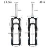 ZECHAO 120mm Travel Suspension Front Fork,27.5/29in Disc Brake 15 * 110mm Axle Rebound Adjustment Mountain Bike,Off-Road,XC,Downhill Bike (Color : Manual Lock, Size : 29inch) view 2