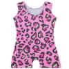 Gymnastics Leotards for Girls 6 7 Kid Dance Outfit Sparkly Leopard Pink Biketard Toddlers Child (A Pink Leopard, 6-7 Years) view 2