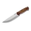 OHIY Handmade Bushcraft Knife with 5" Stainless 4116 German Steel Blade, Genuine Leather Sheath, Full Tang Walnut Handle view 2