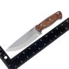 OHIY Handmade Bushcraft Knife with 5" Stainless 4116 German Steel Blade, Genuine Leather Sheath, Full Tang Walnut Handle view 4