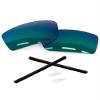 Forobb 1.6MM Polarized Replacement Lenses & Rubber Kits for Oakley Conductor 6 OO4106 Sunglasses - Shallow Water - Polycarbonate Polarized view 1