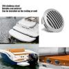 Akozon Air Vent Outlet, 4pcs Boats Airflow Vent Cover 3.5in Stainless Steel Airflow Vent Grille High Polished Boats Air Outlet Cap For Yachts RVs view 2