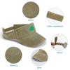 Distressed Luck Clover Sun Visor Hat Adjustable Sports Visor Cap Cotton Sun Protection Cap view 4