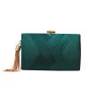 YAPAIOU Clutch Purses For Women Tassel Evening Clutch bag Cross Body & Shoulder Bag For Wedding Night out Party Green view 2